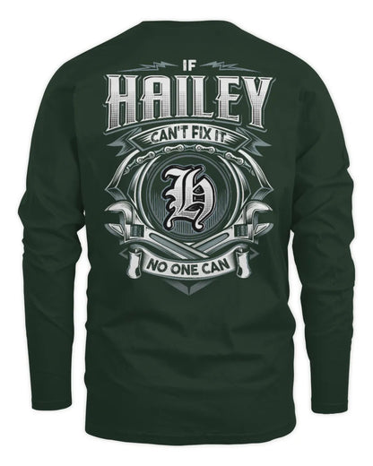 HAILEY AP81-K4-626 - Personalized Ahmed Quote Apparel “If Ahmed Can't Fix It, No One Can” - Men's Long Sleeved T-Shirt - Forest Green