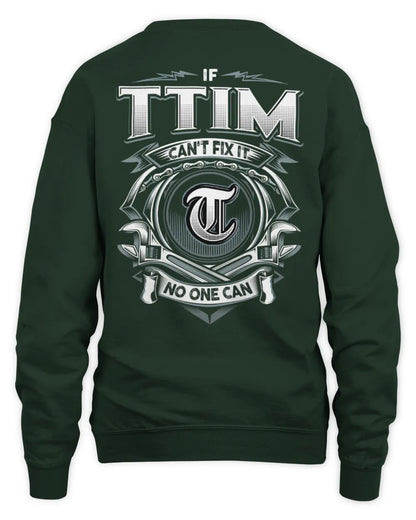 TTIM AP81-K4-626 - Personalized Ahmed Quote Apparel “If Ahmed Can't Fix It, No One Can” - Unisex Sweatshirt - Forest Green