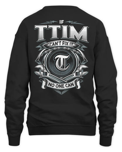 TTIM AP81-K4-626 - Personalized Ahmed Quote Apparel “If Ahmed Can't Fix It, No One Can” - Unisex Sweatshirt - Black