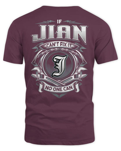 JIAN AP81-K4-626 - Personalized Ahmed Quote Apparel “If Ahmed Can't Fix It, No One Can” - Unisex Standard T-Shirt - Maroon