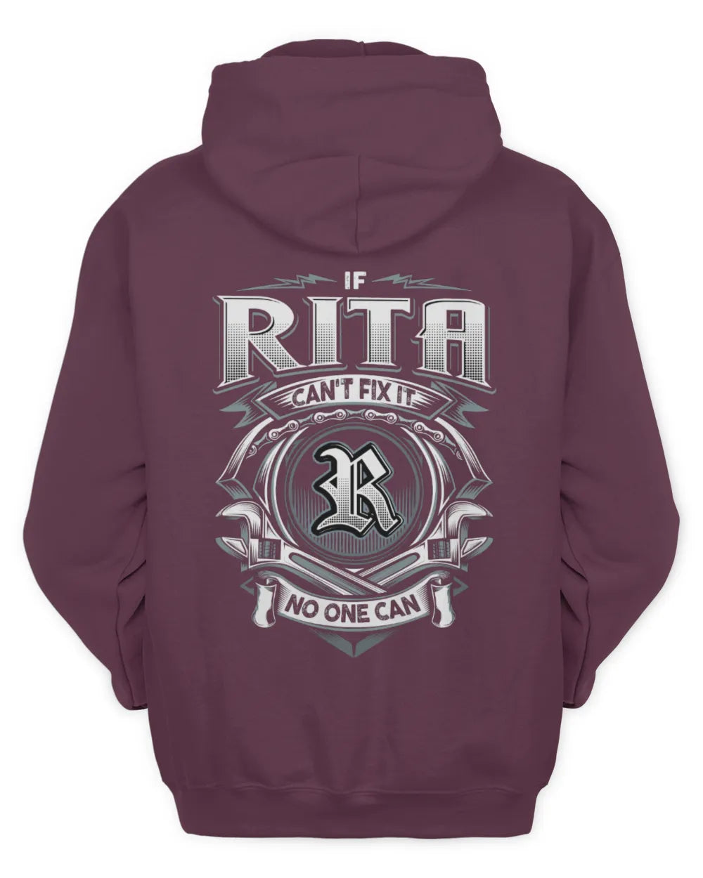 RITA AP81-K4-626 - Personalized Ahmed Quote Apparel “If Ahmed Can't Fix It, No One Can” - Unisex Hoodie - Maroon
