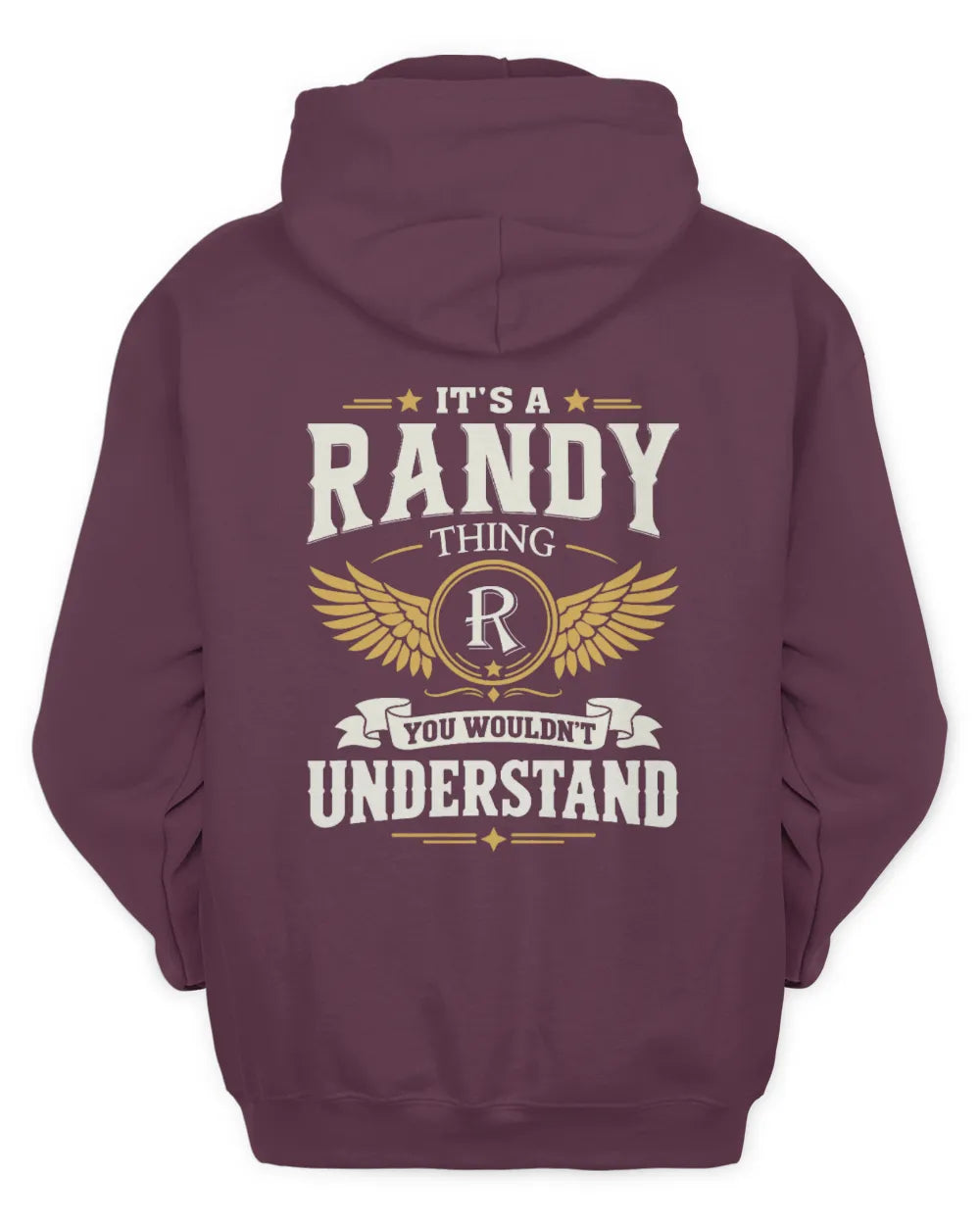 RANDY KT06-M008 It’s a [NAME] Thing – You Wouldn’t Understand | Personalized Vintage T-Shirt - Unisex Hoodie - Maroon