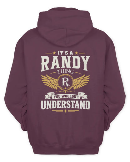 RANDY KT06-M008 It’s a [NAME] Thing – You Wouldn’t Understand | Personalized Vintage T-Shirt - Unisex Hoodie - Maroon