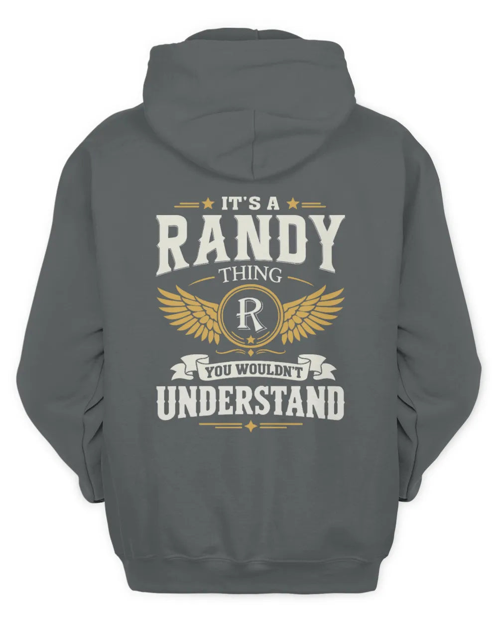 RANDY KT06-M008 It’s a [NAME] Thing – You Wouldn’t Understand | Personalized Vintage T-Shirt - Unisex Hoodie - Charcoal
