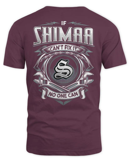 SHIMAA AP81-K4-626 - Personalized Ahmed Quote Apparel “If Ahmed Can't Fix It, No One Can” - Unisex Standard T-Shirt - Maroon