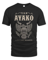 AYAKO TP06-K82 – Personalized Classic Style Apparel “Team NAME Lifetime Member” - Unisex Standard T-Shirt - Black