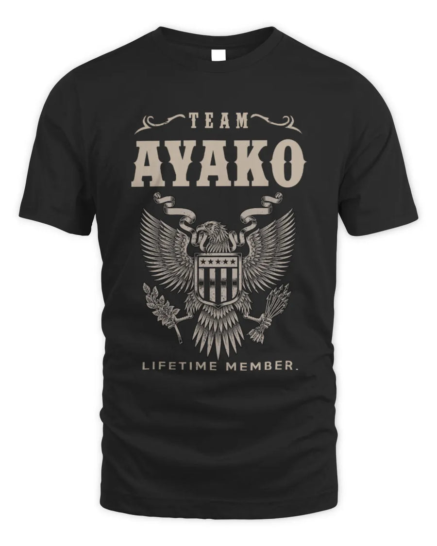 AYAKO TP06-K82 – Personalized Classic Style Apparel “Team NAME Lifetime Member”