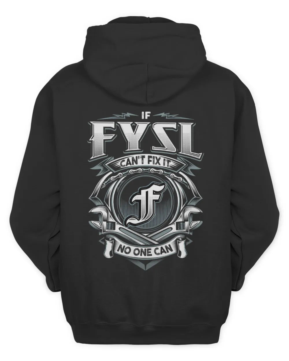 FYSL AP81-K4-626 - Personalized Ahmed Quote Apparel “If Ahmed Can't Fix It, No One Can” - Unisex Hoodie - Black