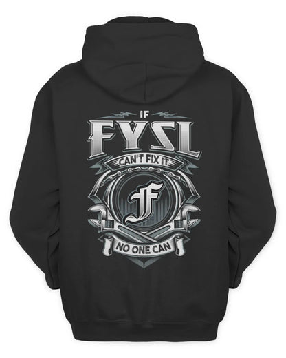 FYSL AP81-K4-626 - Personalized Ahmed Quote Apparel “If Ahmed Can't Fix It, No One Can” - Unisex Hoodie - Black