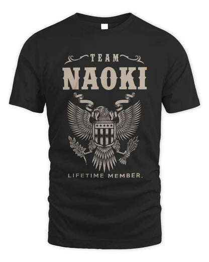NAOKI TP06-K82 – Personalized Classic Style Apparel “Team NAME Lifetime Member” - Unisex Standard T-Shirt - Black