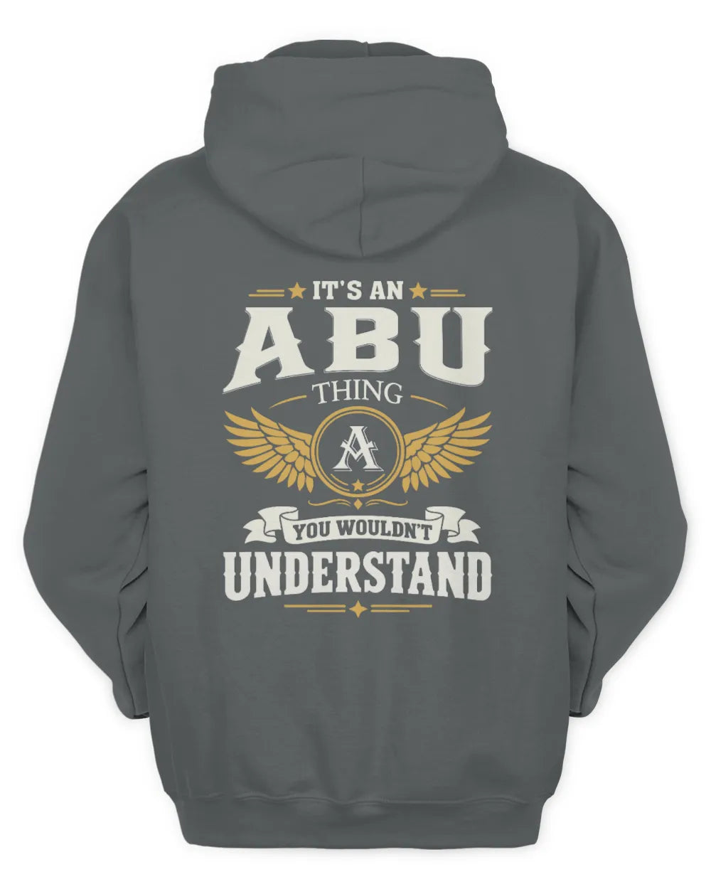 ABU KT06-M008 It’s a [NAME] Thing – You Wouldn’t Understand | Personalized Vintage T-Shirt - Unisex Hoodie - Charcoal