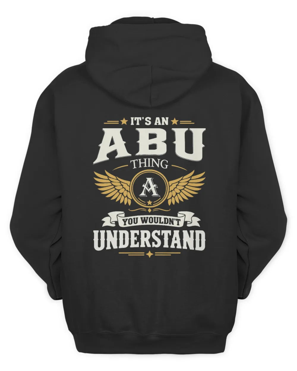 ABU KT06-M008 It’s a [NAME] Thing – You Wouldn’t Understand | Personalized Vintage T-Shirt - Unisex Hoodie - Black