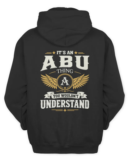 ABU KT06-M008 It’s a [NAME] Thing – You Wouldn’t Understand | Personalized Vintage T-Shirt - Unisex Hoodie - Black