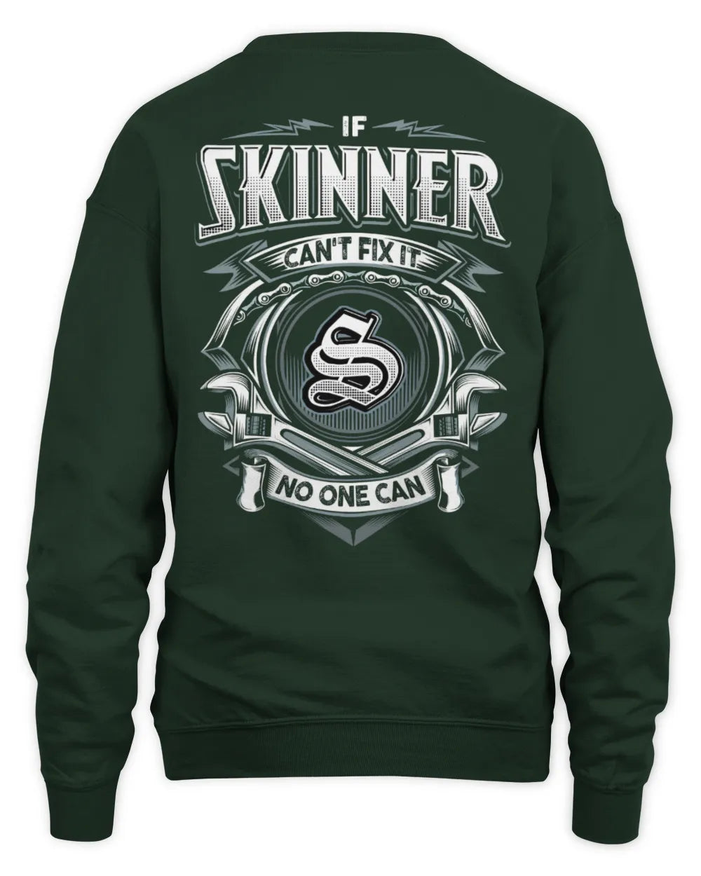 SKINNER AP81-K4-626 - Personalized Ahmed Quote Apparel “If Ahmed Can't Fix It, No One Can” - Unisex Sweatshirt - Forest Green