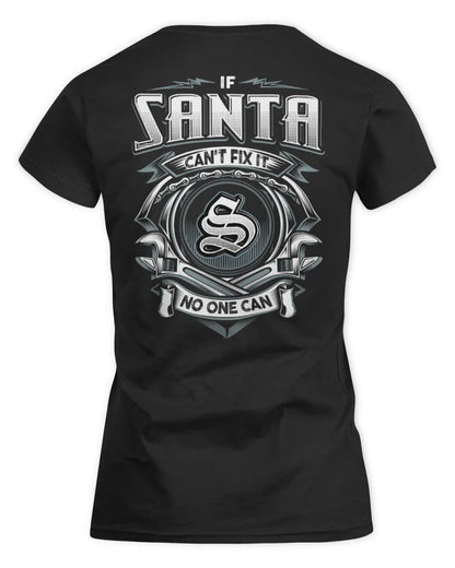 SANTA AP81-K4-626 - Personalized Ahmed Quote Apparel “If Ahmed Can't Fix It, No One Can” - Women's Standard T-Shirt - Black