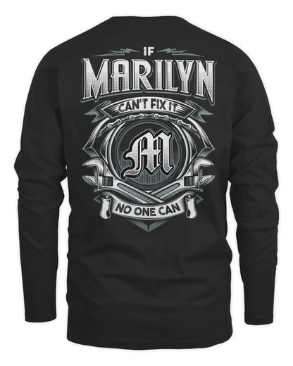 MARILYN AP81-K4-626 - Personalized Ahmed Quote Apparel “If Ahmed Can't Fix It, No One Can” - Men's Long Sleeved T-Shirt - Black