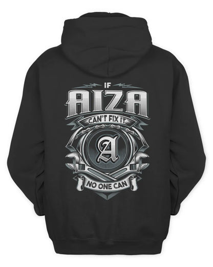 AIZA AP81-K4-626 - Personalized Ahmed Quote Apparel “If Ahmed Can't Fix It, No One Can” - Unisex Hoodie - Black