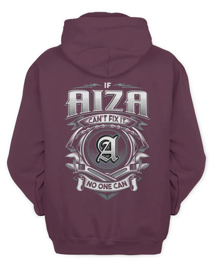 AIZA AP81-K4-626 - Personalized Ahmed Quote Apparel “If Ahmed Can't Fix It, No One Can” - Unisex Hoodie - Maroon