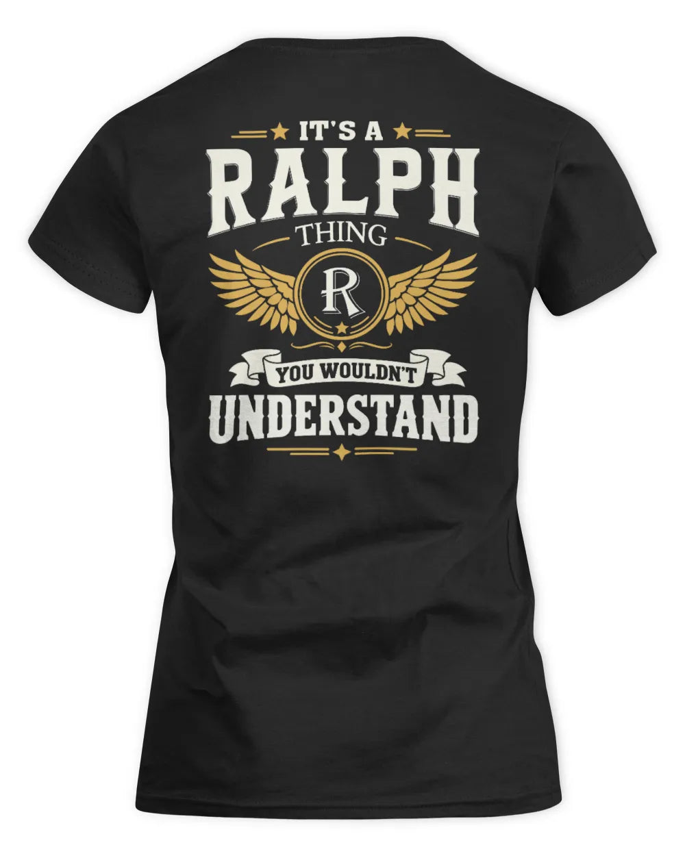 RALPH KT06-M008 It’s a [NAME] Thing – You Wouldn’t Understand | Personalized Vintage T-Shirt - Women's Standard T-Shirt - Black