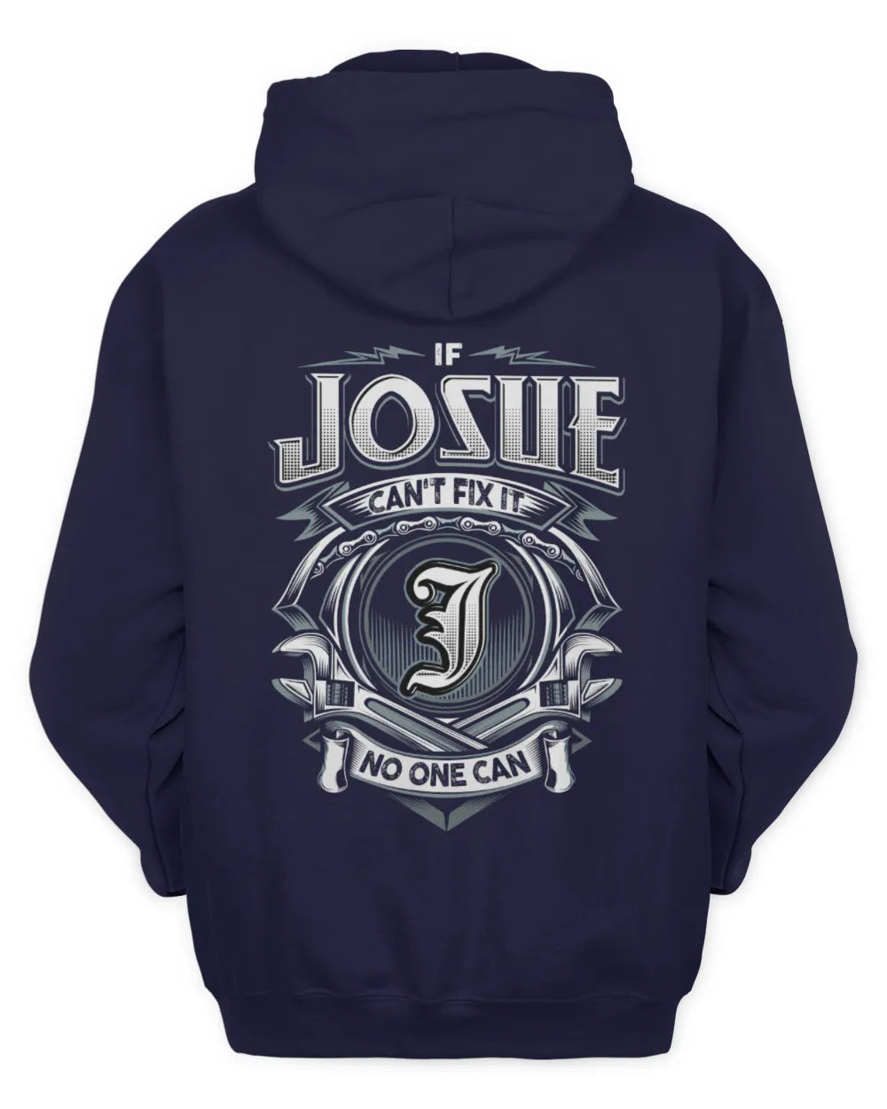 JOSUE AP81-K4-626 - Personalized Ahmed Quote Apparel “If Ahmed Can't Fix It, No One Can” - Unisex Hoodie - Navy