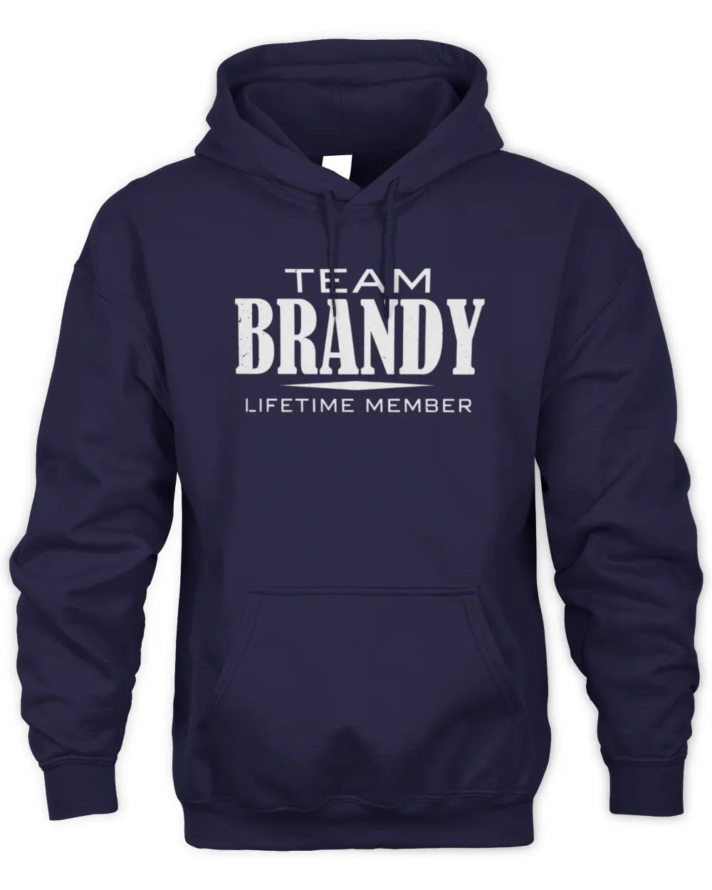 BRANDY BL62-K4-128 - Personalized “Team NAME Lifetime Member” - Unisex Hoodie - Navy