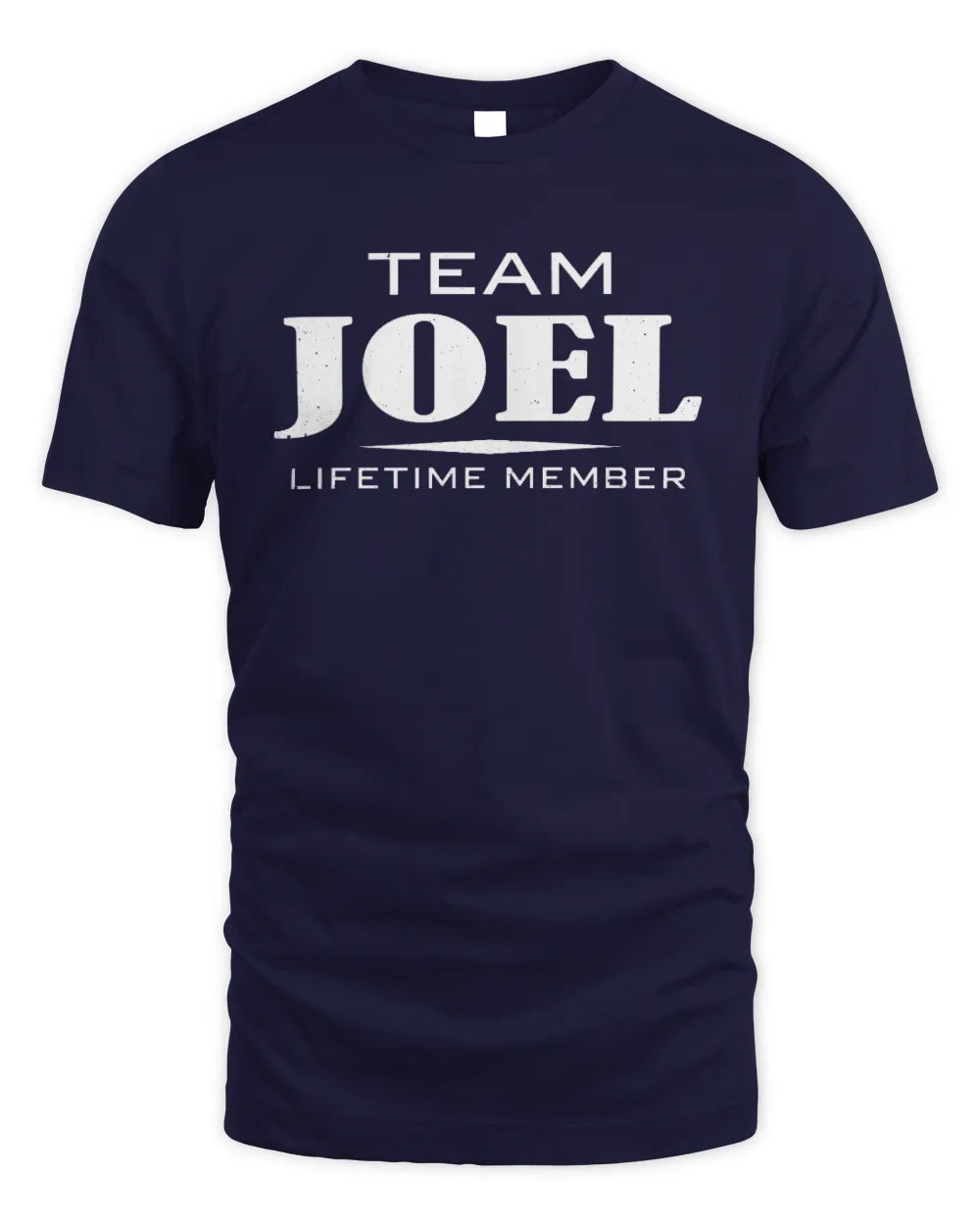 JOEL BL62-K4-128 - Personalized “Team NAME Lifetime Member” - Unisex Standard T-Shirt - Navy