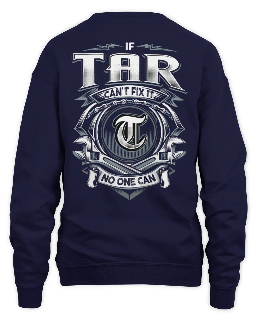 TAR AP81-K4-626 - Personalized Ahmed Quote Apparel “If Ahmed Can't Fix It, No One Can” - Unisex Sweatshirt - Navy