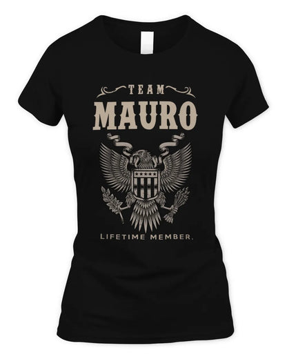 MAURO TP06-K82 – Personalized Classic Style Apparel “Team NAME Lifetime Member” - Women's Standard T-Shirt - Black