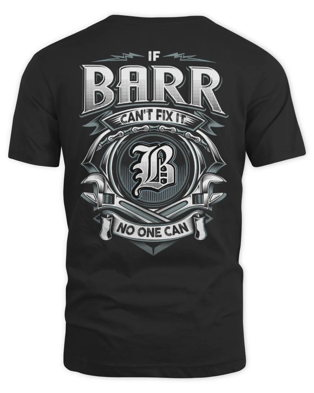 BARR AP81-K4-626 - Personalized Ahmed Quote Apparel “If Ahmed Can't Fix It, No One Can” - Unisex Standard T-Shirt - Black
