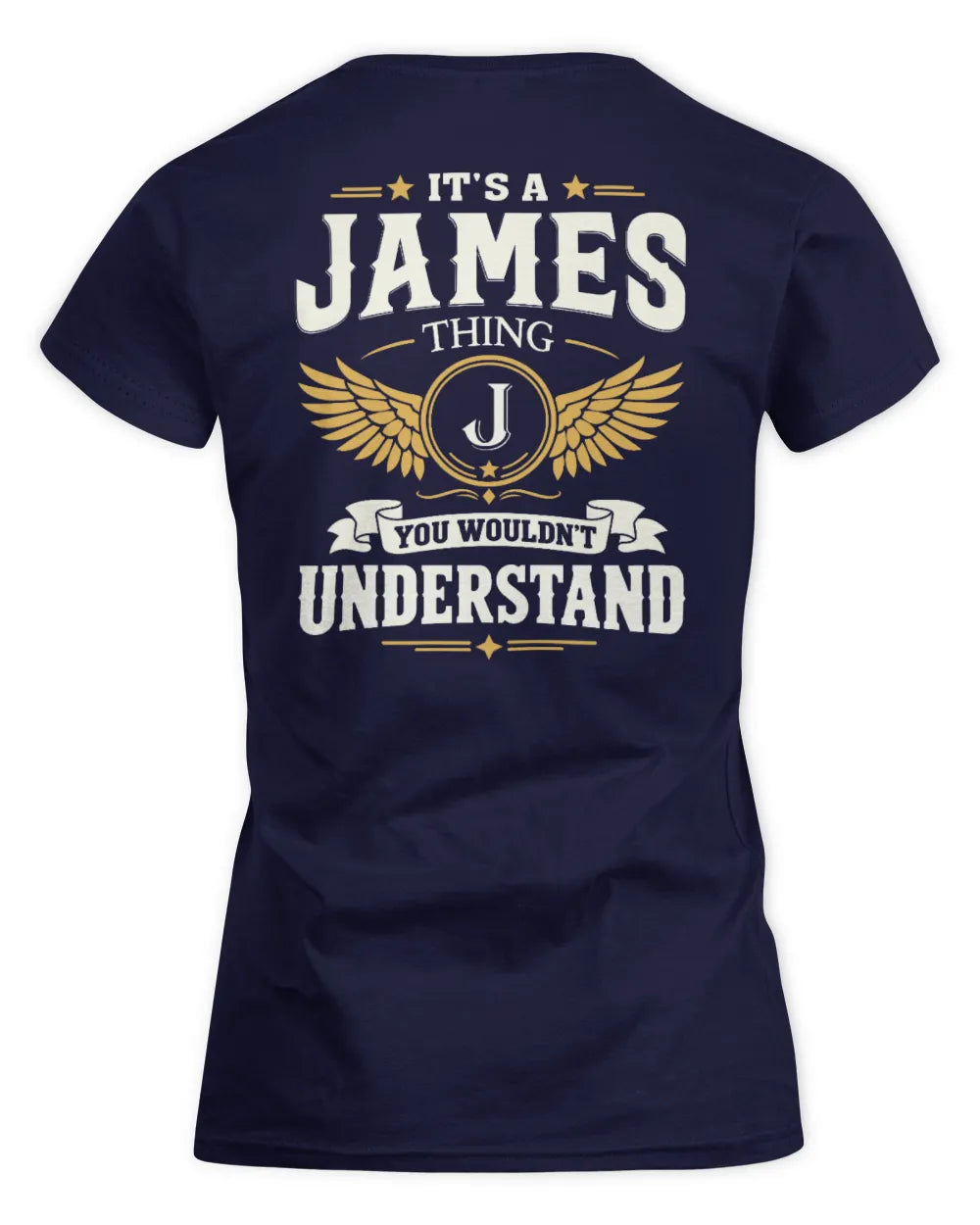 JAMES KT06-M008 It’s a [NAME] Thing – You Wouldn’t Understand | Personalized Vintage T-Shirt - Women's Standard T-Shirt - Navy
