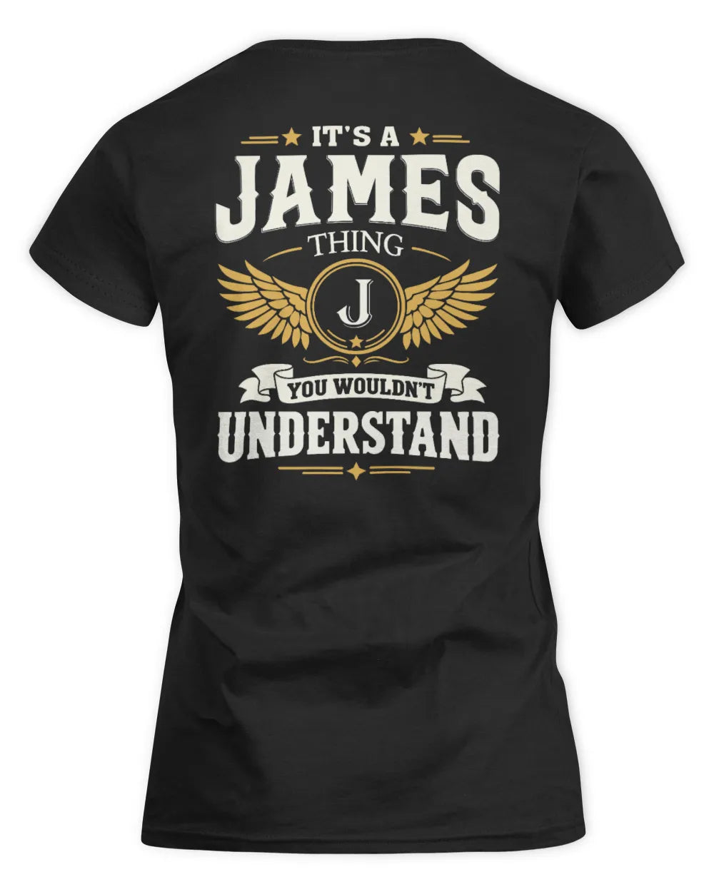 JAMES KT06-M008 It’s a [NAME] Thing – You Wouldn’t Understand | Personalized Vintage T-Shirt - Women's Standard T-Shirt - Black