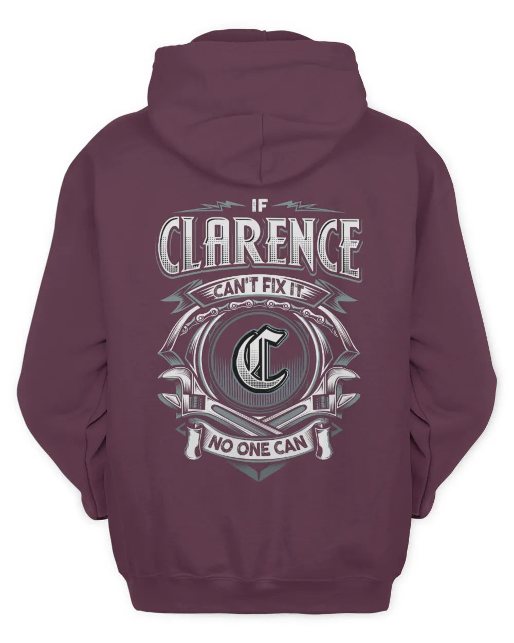 CLARENCE AP81-K4-626 - Personalized Ahmed Quote Apparel “If Ahmed Can't Fix It, No One Can” - Unisex Hoodie - Maroon