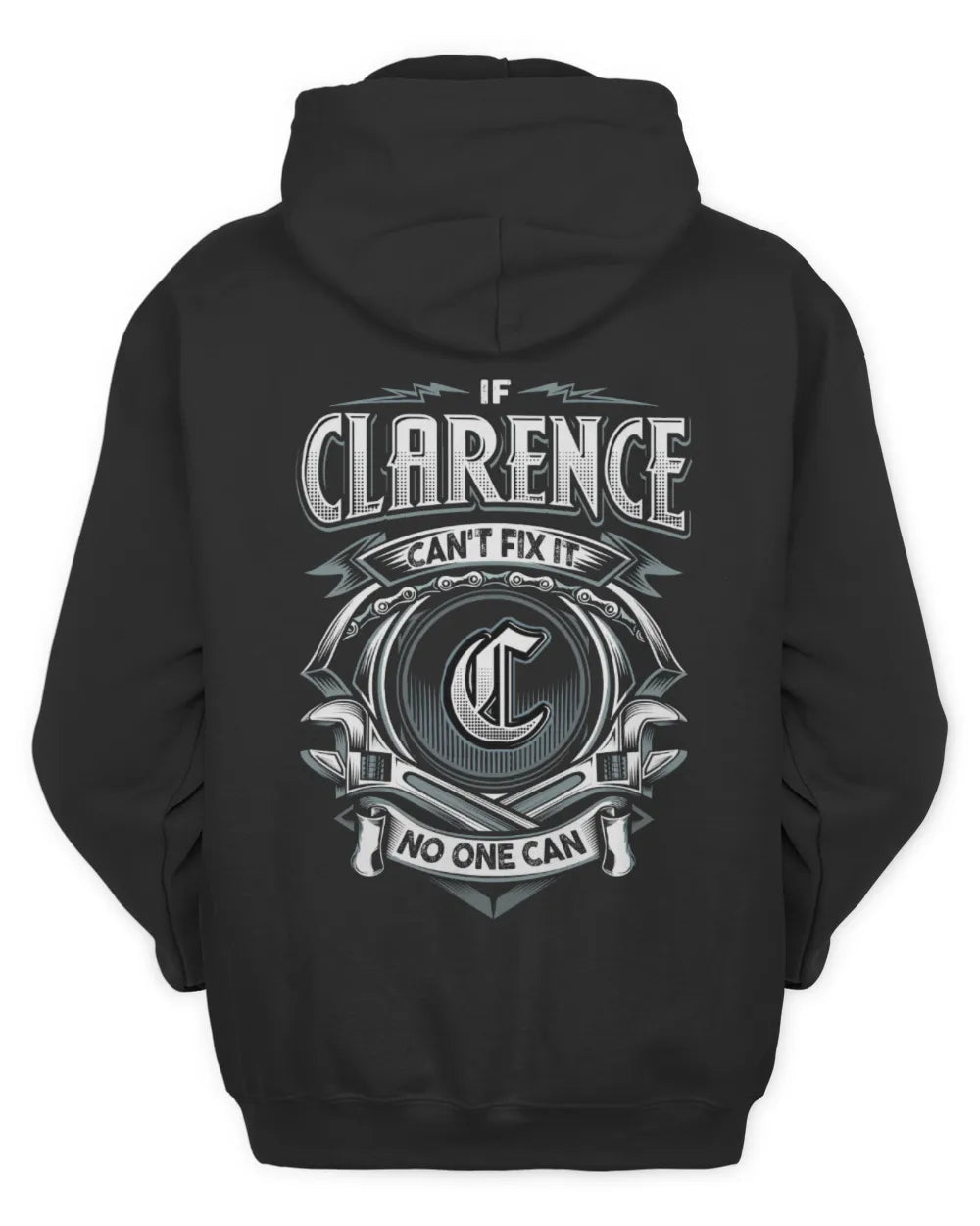 CLARENCE AP81-K4-626 - Personalized Ahmed Quote Apparel “If Ahmed Can't Fix It, No One Can” - Unisex Hoodie - Black