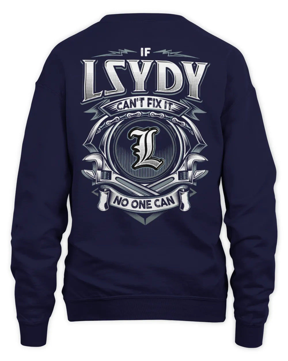 LSYDY AP81-K4-626 - Personalized Ahmed Quote Apparel “If Ahmed Can't Fix It, No One Can” - Unisex Sweatshirt - Navy