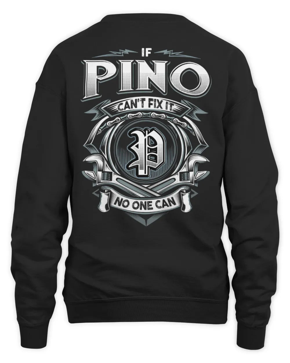 PINO AP81-K4-626 - Personalized Ahmed Quote Apparel “If Ahmed Can't Fix It, No One Can” - Unisex Sweatshirt - Black