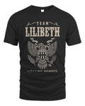 LILIBETH TP06-K82 – Personalized Classic Style Apparel “Team NAME Lifetime Member” - Unisex Standard T-Shirt - Black