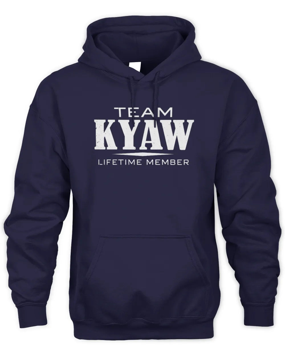 KYAW BL62-K4-128 - Personalized “Team NAME Lifetime Member” - Unisex Hoodie - Navy