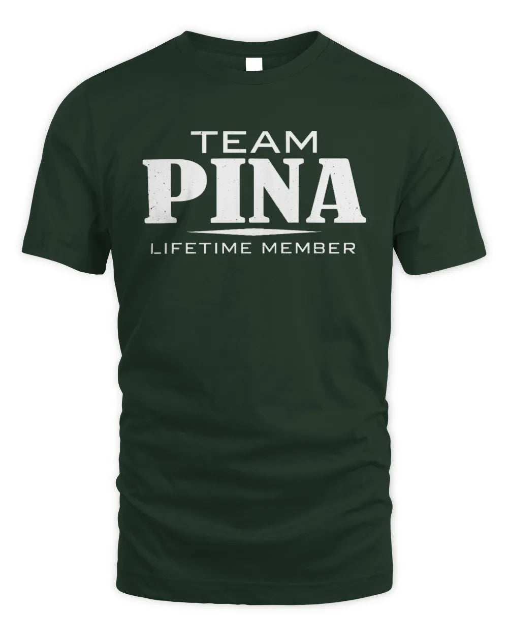 PINA BL62-K4-128 - Personalized “Team NAME Lifetime Member” - Unisex Standard T-Shirt - Forest Green