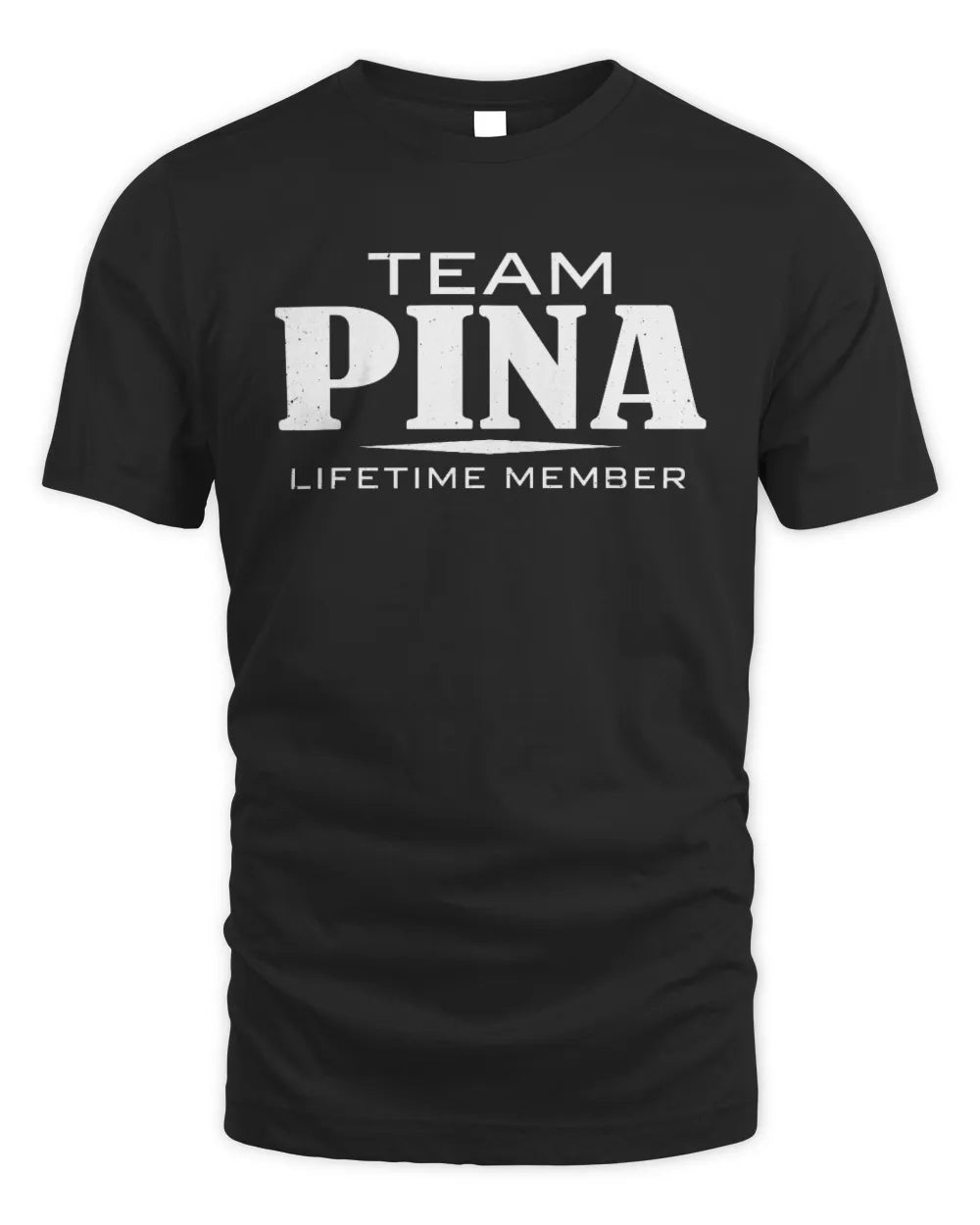 PINA BL62-K4-128 - Personalized “Team NAME Lifetime Member” - Unisex Standard T-Shirt - Black