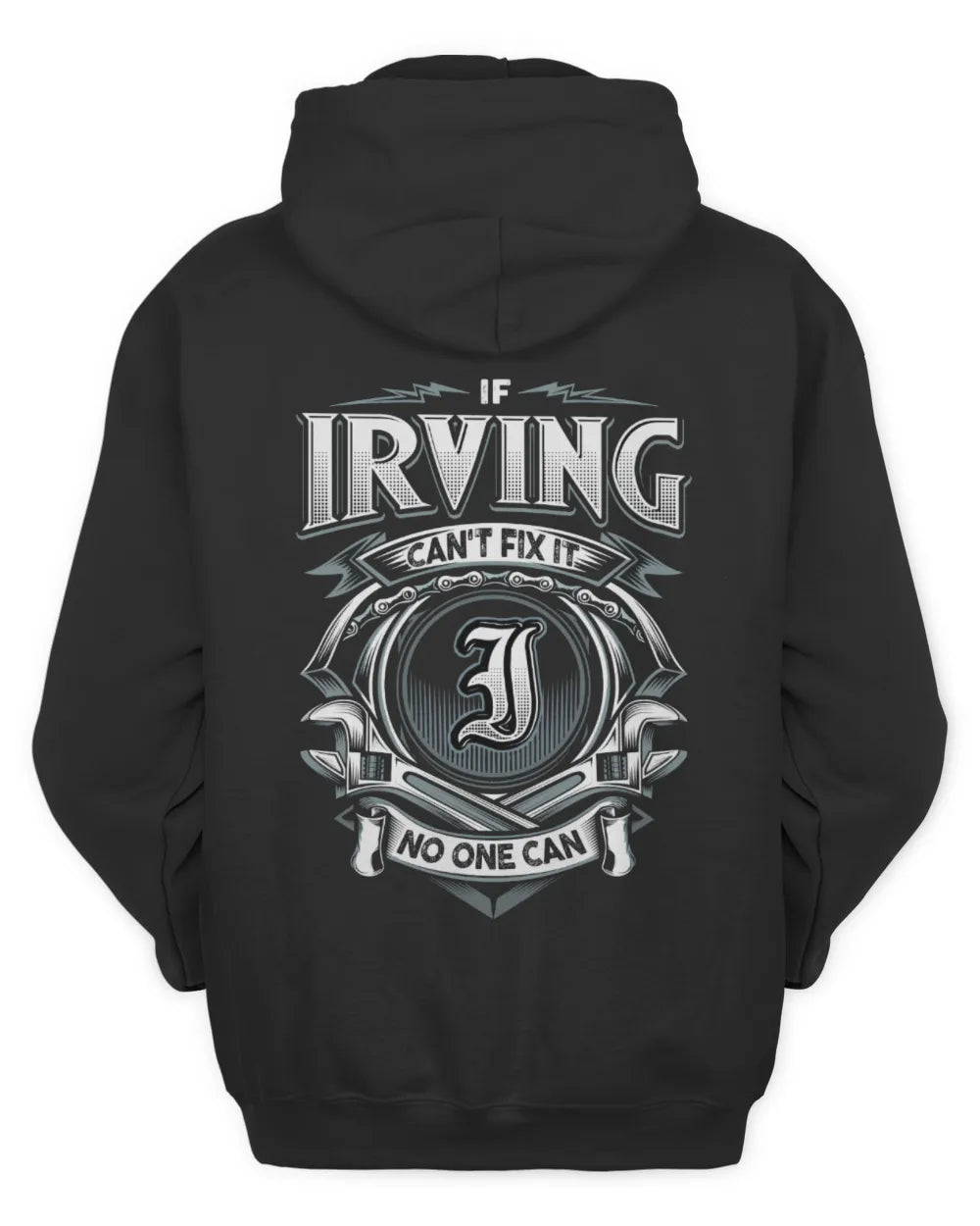 IRVING AP81-K4-626 - Personalized Ahmed Quote Apparel “If Ahmed Can't Fix It, No One Can” - Unisex Hoodie - Black