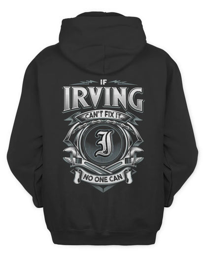 IRVING AP81-K4-626 - Personalized Ahmed Quote Apparel “If Ahmed Can't Fix It, No One Can” - Unisex Hoodie - Black
