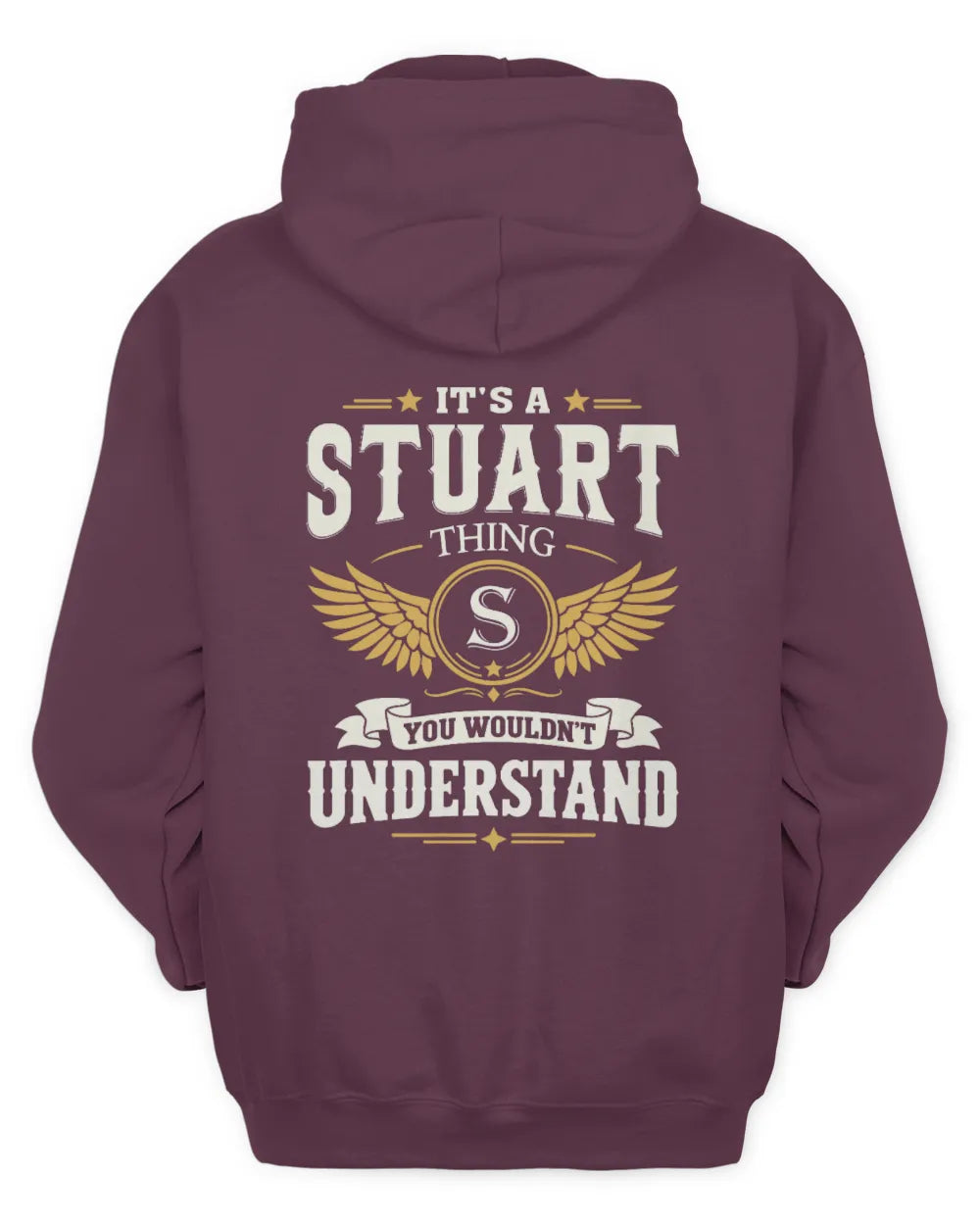 STUART KT06-M008 It’s a [NAME] Thing – You Wouldn’t Understand | Personalized Vintage T-Shirt - Unisex Hoodie - Maroon