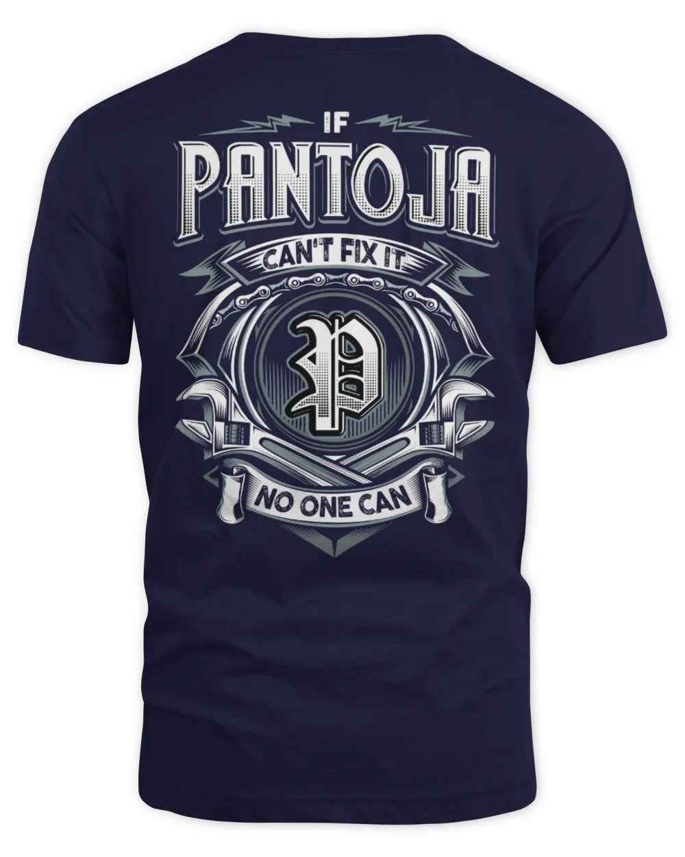 PANTOJA AP81-K4-626 - Personalized Ahmed Quote Apparel “If Ahmed Can't Fix It, No One Can” - Unisex Standard T-Shirt - Navy