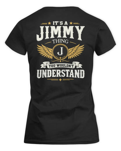 JIMMY KT06-M008 It’s a [NAME] Thing – You Wouldn’t Understand | Personalized Vintage T-Shirt - Women's Standard T-Shirt - Black