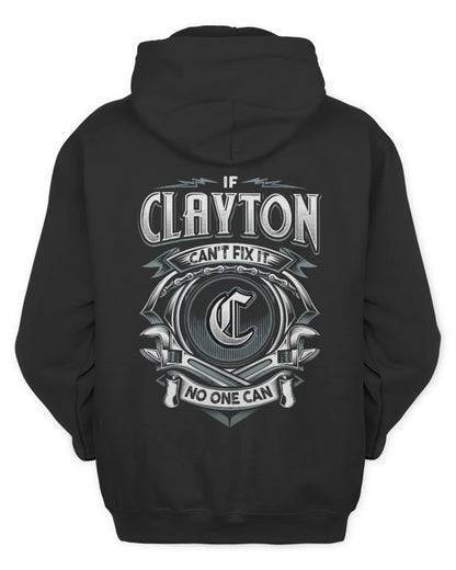 CLAYTON AP81-K4-626 - Personalized Ahmed Quote Apparel “If Ahmed Can't Fix It, No One Can” - Unisex Hoodie - Black
