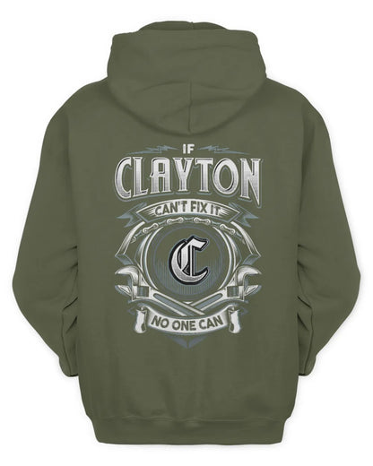 CLAYTON AP81-K4-626 - Personalized Ahmed Quote Apparel “If Ahmed Can't Fix It, No One Can” - Unisex Hoodie - Military Green