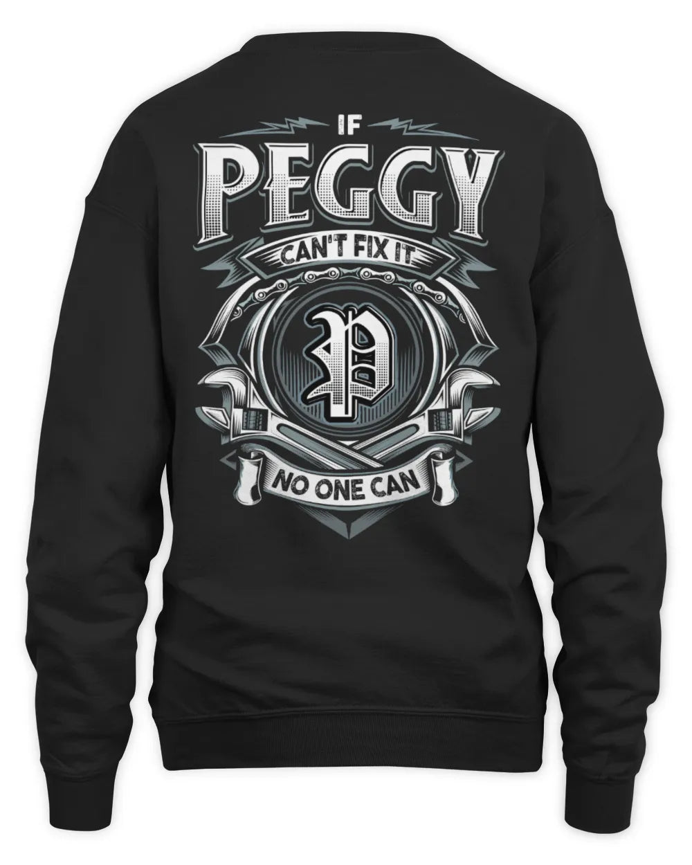 PEGGY AP81-K4-626 - Personalized Ahmed Quote Apparel “If Ahmed Can't Fix It, No One Can” - Unisex Sweatshirt - Black
