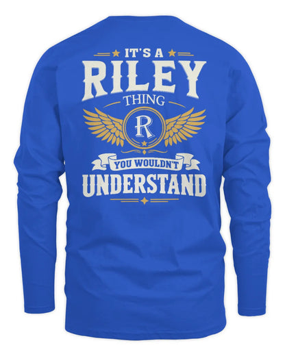 RILEY KT06-M008 It’s a [NAME] Thing – You Wouldn’t Understand | Personalized Vintage T-Shirt - Men's Long Sleeved T-Shirt - Royal