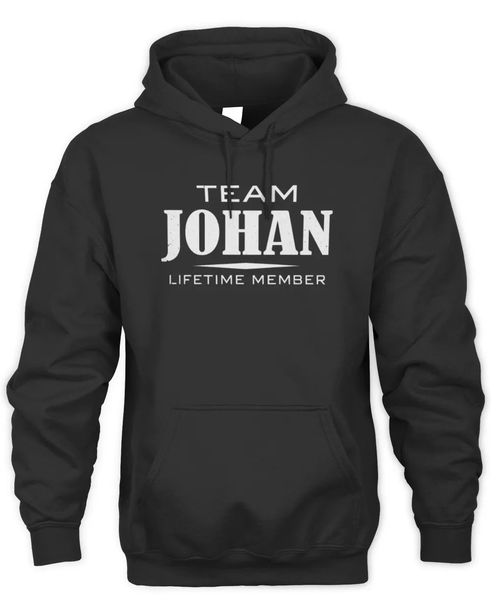 JOHAN BL62-K4-128 - Personalized “Team NAME Lifetime Member” - Unisex Hoodie - Black