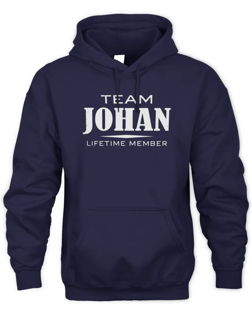 JOHAN BL62-K4-128 - Personalized “Team NAME Lifetime Member” - Unisex Hoodie - Navy